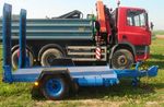 Přívěs – podvalník na stavební stroje