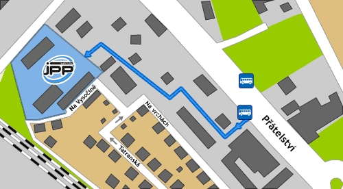 Příjezdová mapa